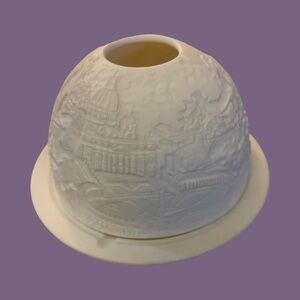 Bernardaud Limoges Lithophane Votive Candle Holder: Scenes Of Rome